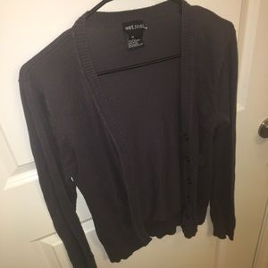 Wet Seal Charcoal grey mid length cardigan